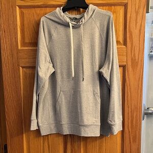 Vuori, Halo Oversized Hoodie, PALE GREY HEATHER, M, Women's